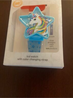 Star Unicorn LCD Kids Watch - Blue